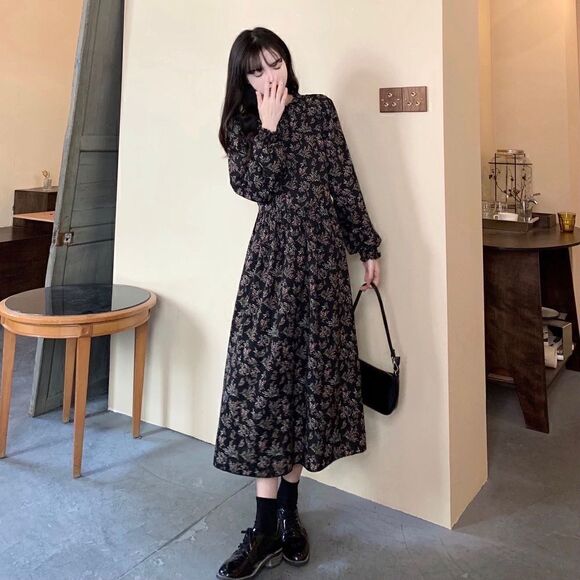 Rachel Zoe Floral Boho High Neck Dress - Picture 4 of 16